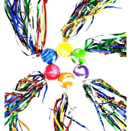 Comet bouncy balls (48 pcs)