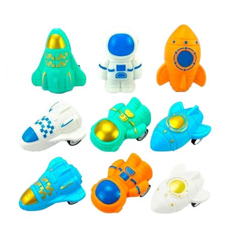 Pullback speedsters rocket & astronaut (50 pcs)