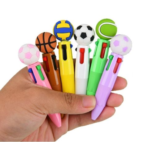 Sportball-Stift mit 4 Farben (35 Stk)