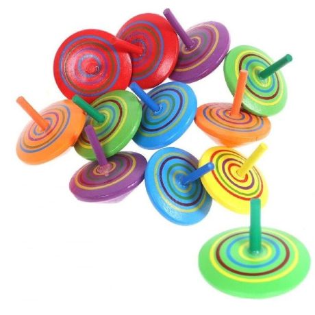 Wooden spinning top (50 pcs)