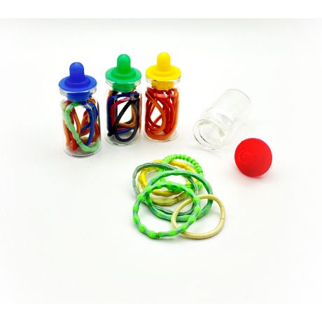 Hair Bands in Bottle (50 pcs)