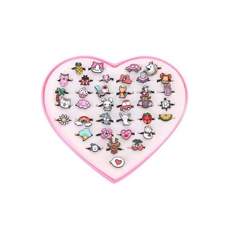 Kids rings comic (36 pcs)