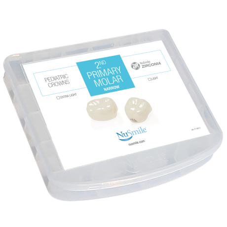2nd Primary Molar narrow - Professional Kit - 84 ZR Crowns - Light