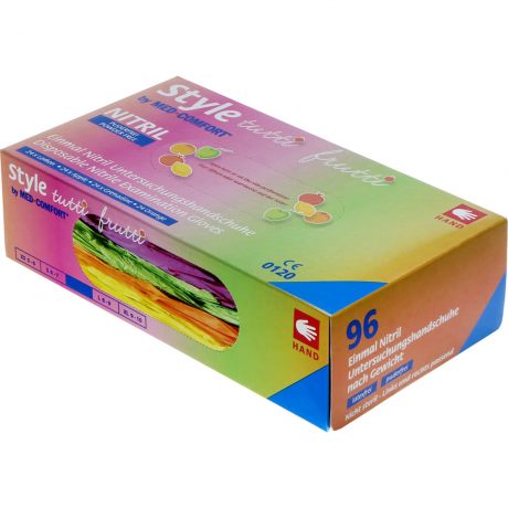 Med-Comfort Nitrile Gloves Rainbow 