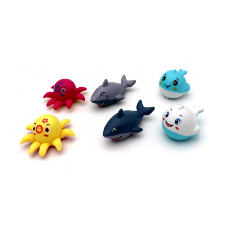 Marine animals with pullback motor (48 pcs)