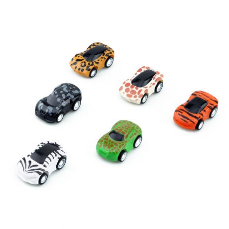 Small Safari Cars - pull back (60 pcs)