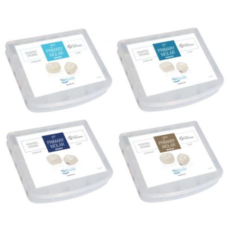 Kits - 1. und 2. Milchmolarenkronen – NuSmile ZR (Zirkonium)