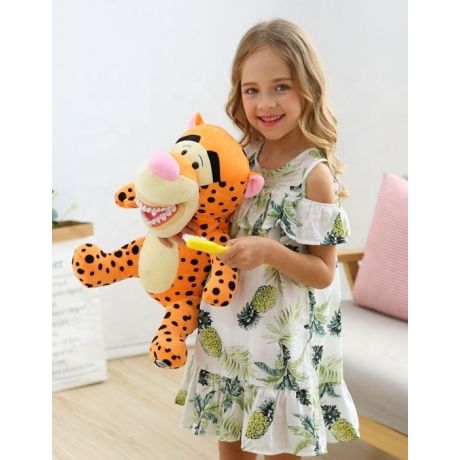 Dental Hygiene Demo Puppet Tiger large 