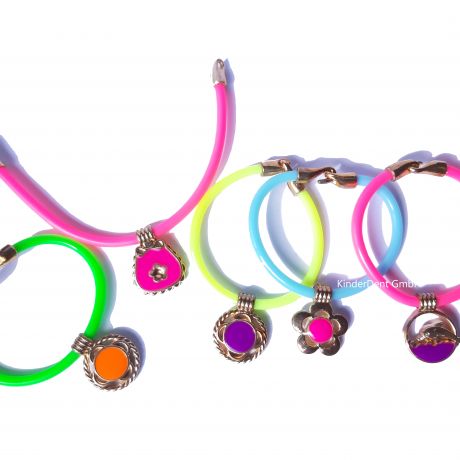 Neon Bracelet with Pendant (48 pcs)