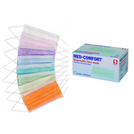 Med-Comfort Disposable Face Mask, different colors 