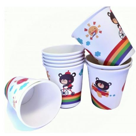 Bunte Pappbecher (150 ml)