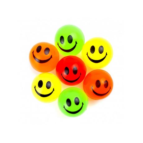 Colourful Smile Bouncy Balls