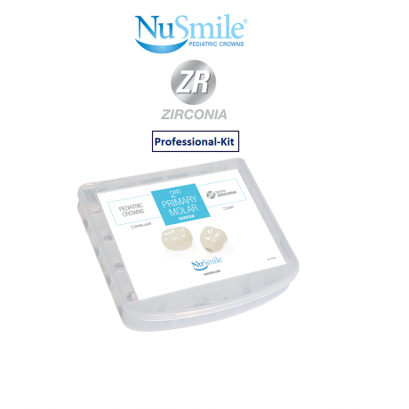 2nd Primary Molar 'narrow' - Professional Kit - 84 ZR Crowns - Light
