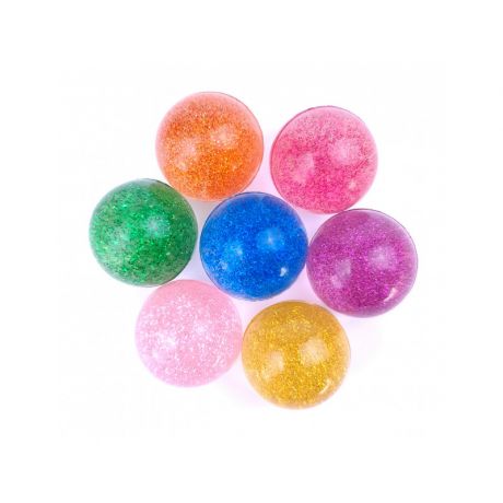 Colorful Glitter Bouncy Balls (70 pcs)