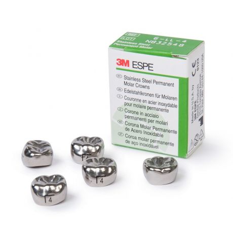 3M Stainless Steel Crowns for 1st Primary Molars (Pack of 5)