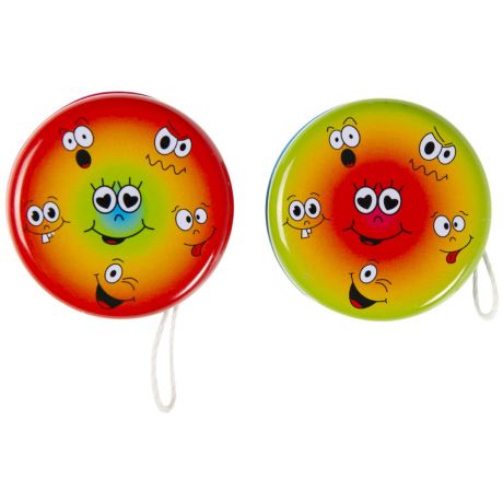 Metal Yo-Yo Emotion Face (24 pcs)