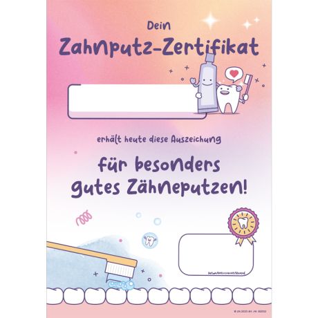 Zahnputz-Zertifikat (20 Stk)