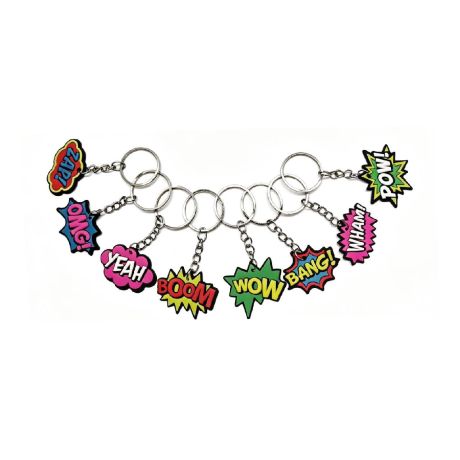 Key chains comic (48 pcs)