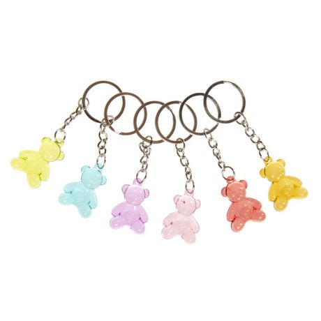 Crystal Keychain Bear (48 pcs)