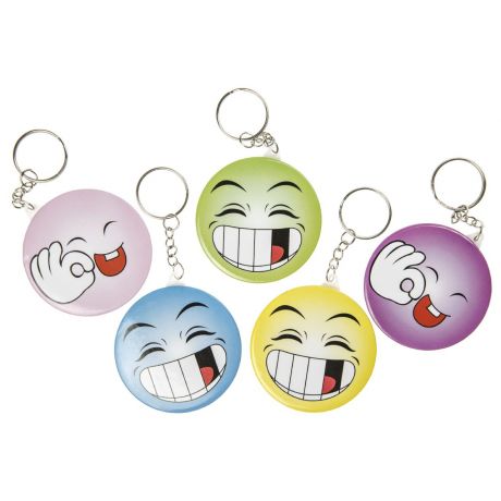 Mirror Keychain Tooth Face (48 pcs)