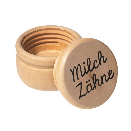 Holzdöschen für Milchzähne (12 Stk)