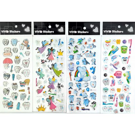 Sticker Tooth Cartoons (40 pcs)