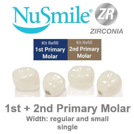 Molar Crowns single - NuSmile ZR (Zirconium) + Try-ins 