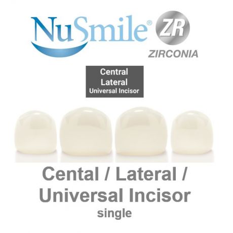 Anterior Crowns single - NuSmile ZR (Zirkonium) + Try-ins