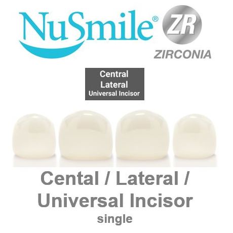 Anterior Crowns single - NuSmile ZR (Zirconium) + Try-ins