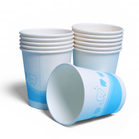 Paper Cups with Tooth Motif (150 ml)