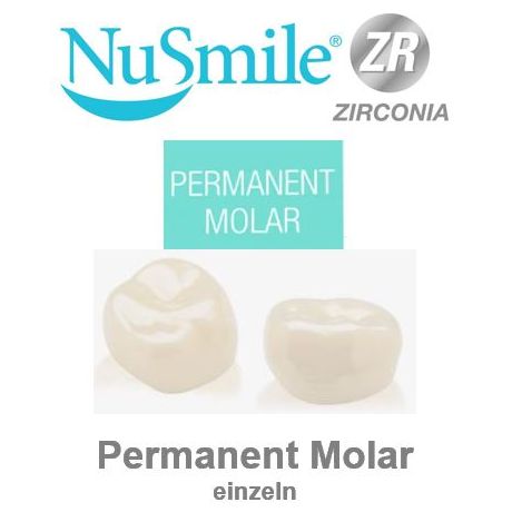 NuSmile Permanent Molar einzeln - ZR-Crowns (Farbe  A2) + Try-In
