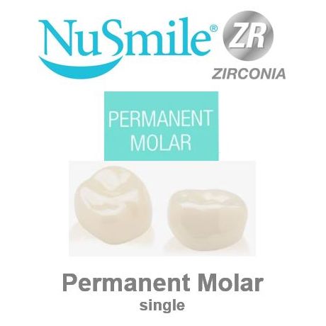 NuSmile Permanent Molar single - ZR-Crowns (shade A2) + Try-In