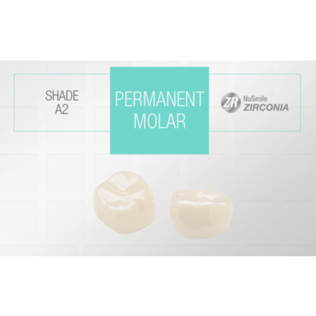 Permanent Molar Shade A2 Single - NuSmile ZR Zirconia