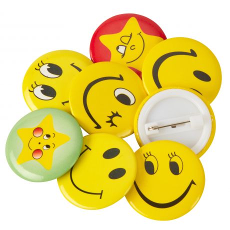 Smiley Buttons klein (100 Stk)