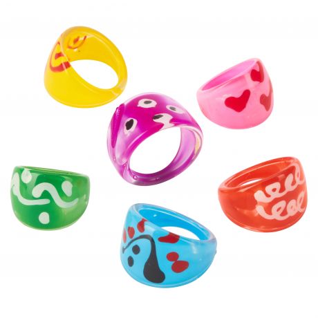 Acrylic Rings (100 pcs)