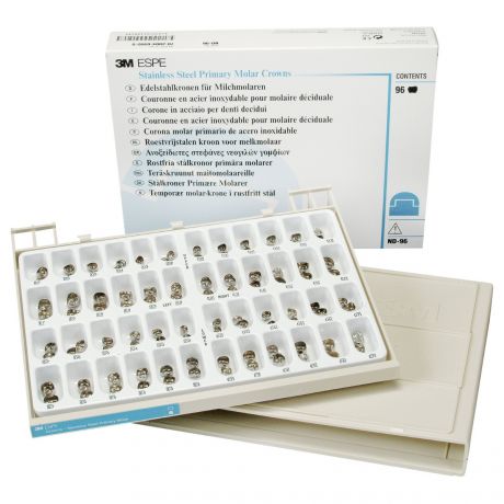 3M Stainless Steel Crowns for Deciduous Molars - Intro Kit 
