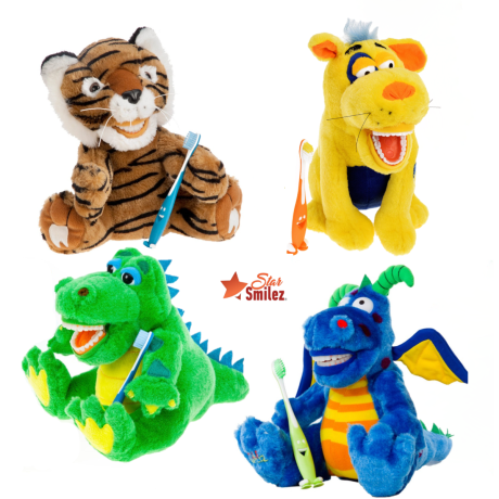 Small Animal Puppets *StarSmilez* incl. Toothbrush