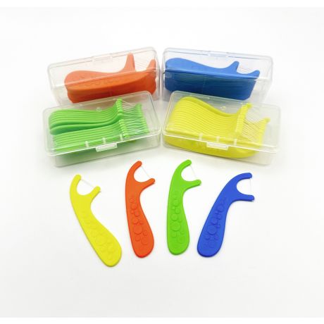Dental floss holder bubblegum-flavoured (384 pcs)