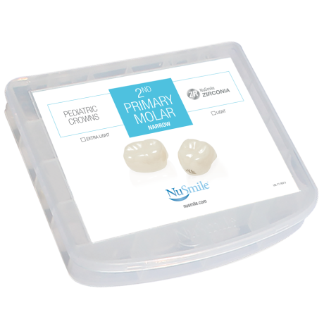 2nd Primary Molar narrow - Professional Kit - 84 ZR Crowns - Light 